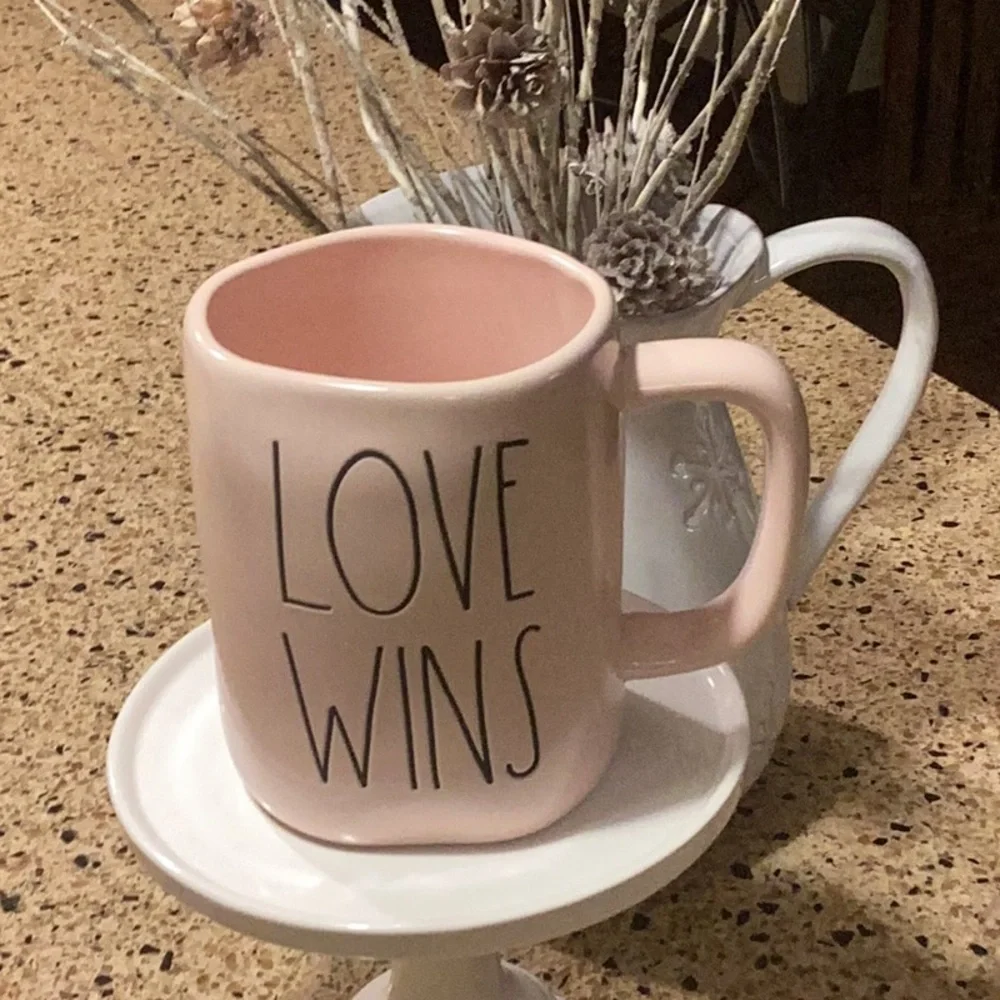 Rae Dunn LOVE WINS Valentine mug